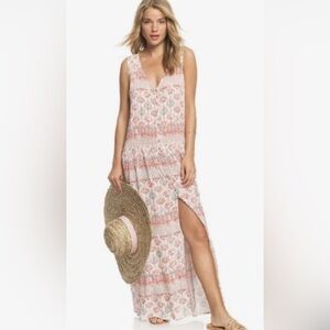 Roxy “Feels Like Summer” Floral Maxi Dress - size L